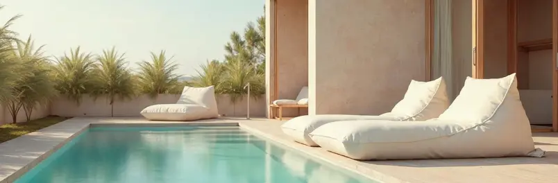 Catégorie de pouf de piscine en extérieur