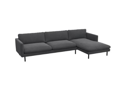 BOLZANO - Canapé 3,5 places avec méridienne angle à droite L293 x 165 x H60.5 cm