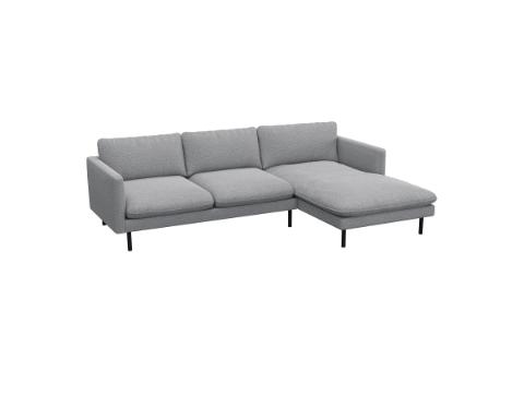 BOLZANO - Canapé 3 places avec méridienne angle à droite L260 x 165 x H60.5 cm 