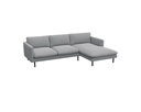 BOLZANO - Canapé 3 places avec méridienne angle à droite L260 x 165 x H60.5 cm 
