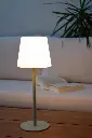 TYON - Lampe de table Rechargeable Intérieur/Extérieur - Batterie/Piles - LED Dim. - IP65