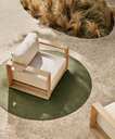 AMBRA - Fauteuil en bois d'acacia avec finition claire - 99 x 85 x 59 cm