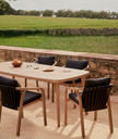 MASET - Table de jardin en bois d'eucalyptus 