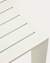 CULIP - Table de jardin en aluminium finition blanche - 220 x 100 cm