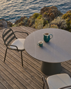 TUDONS - Table d'extérieur en aluminium et plateau en céramique - Ø120 cm