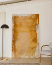 SELNAR - Tableau abstrait jaune - 202 x 122 cm