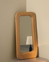 ZILNA - Miroir en rotin - 58 x 120 cm