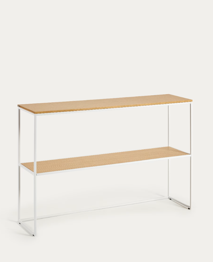 YOANA - Console en placage et structure en métal - 120 x 80 cm