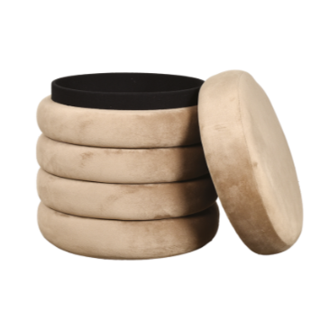 NOÉ - Tabouret coffre - ø 36 x H37 cm 
