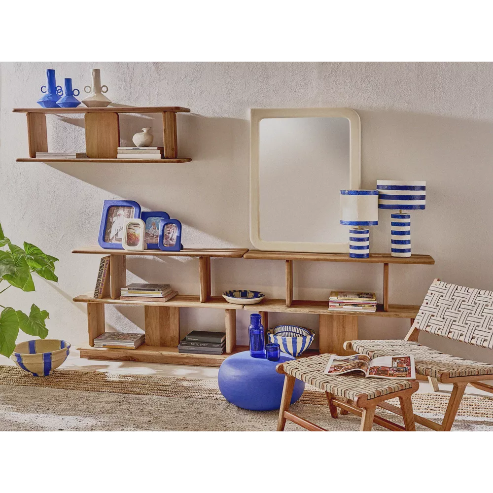 AOSTA - relax chair - acacia wood / cotton