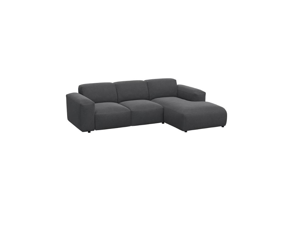 LUCERA - Canapé 2 places avec méridienne
angle à droite L251 x 175 x H 76