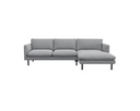 BOLZANO - Canapé 3 places avec méridienne angle à droite L260 x 165 x H60.5 cm 