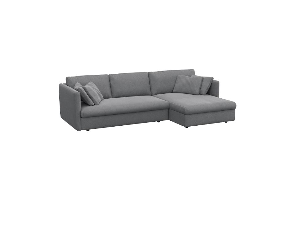 LOVANE canapé 2 places avec méridienne angle à gauche L255.5x182.5xH81 cm 