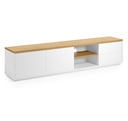 ABILEN - Meuble TV - 2 portes et 2 tiroirs - 200 x 44 cm
