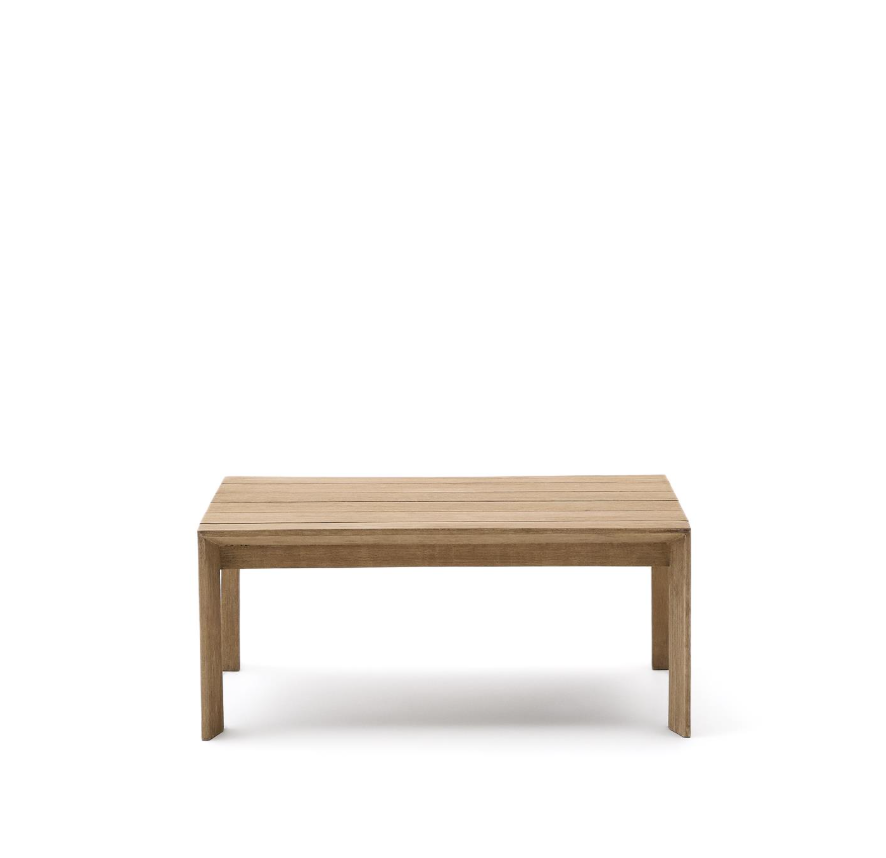 AMBRA - Table basse en bois d'acacia avec finition claire - 82,5 x 82,5 cm