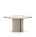 NEALY - Table ronde en laqué écrue - Ø 150 cm