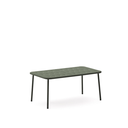 ZIVIA - Table basse d'extérieur vert en acier galvanisé vert - 90 x 50 cm