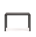 CULIP - Table de jardin en aluminium finition grise - 150 x 77 cm
