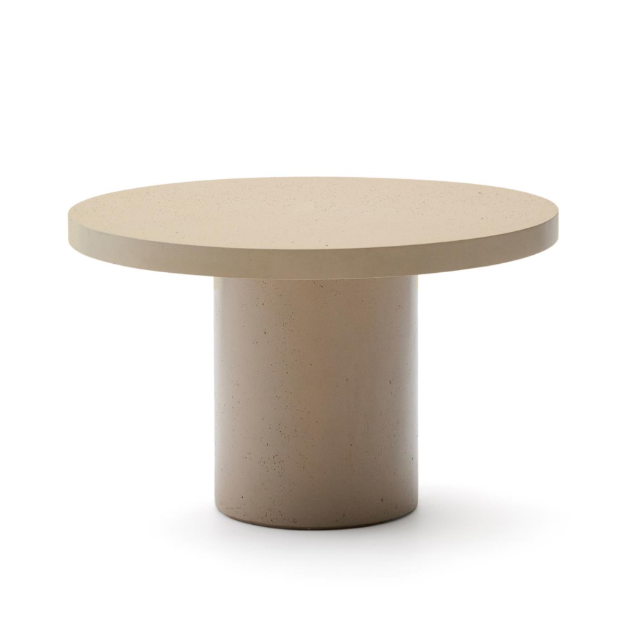 AIGUABLAVA - Table ronde en ciment - Ø 120 cm