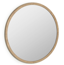 ALUM - Miroir rond bois de mindi - Ø 100 cm