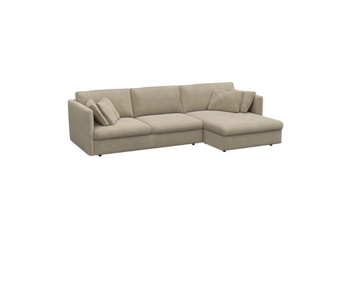 LOVANE - Canapé 2.5 places avec méridienne angle à gauche L290 x 182.5 x H83.5 cm