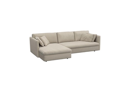LOVANE - Canapé 2 places avec méridienne angle à droite L255.5x182.5xH81 cm