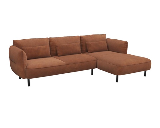 [32100411444] CORTONA - Canapé 2.5 places avec méridienne angle à droite L276 x 160 x H 87 cm