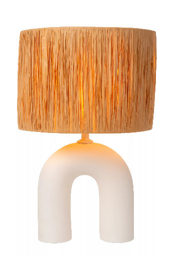 [13553/44/31] RONDA - Lampe de table - 1xE27 - Blanc
