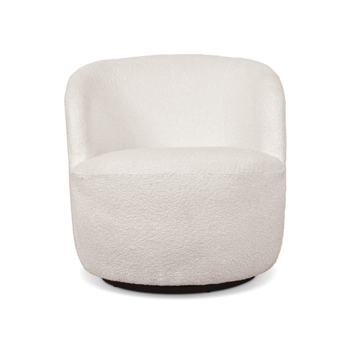 [016515] Walter - Fauteuil pivotant blanc - L65 x P77 x H69