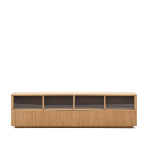 [M0100033MM40] HELVINE - Meuble TV  200 x 54 cm