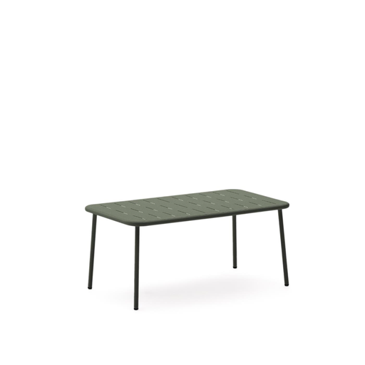 [TT00101RR19] ZIVIA - Table basse d'extérieur vert en acier galvanisé vert - 90 x 50 cm
