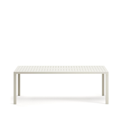 [J0100037NN05] CULIP - Table de jardin en aluminium finition blanche - 220 x 100 cm