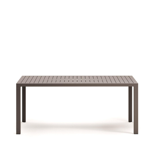 [J0100008NN12] CULIP - Table de jardin en aluminium finition marron - 180 x 90 cm