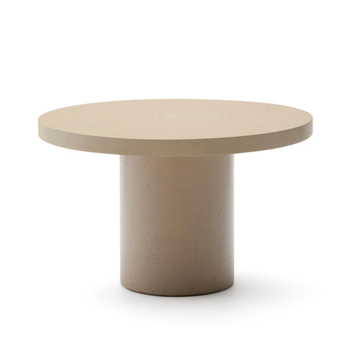 AIGUABLAVA - Table ronde en ciment - Ø 120 cm